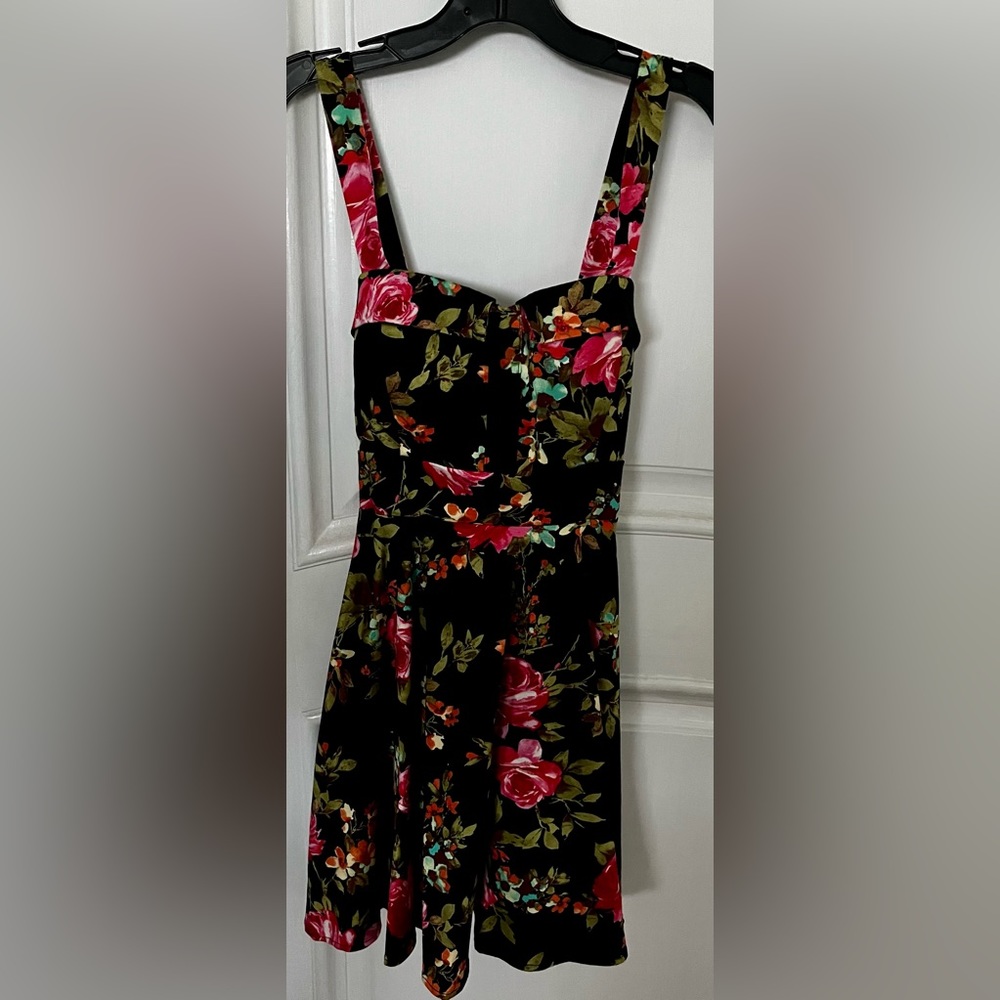 Ixia Floral Flare Short Dress
